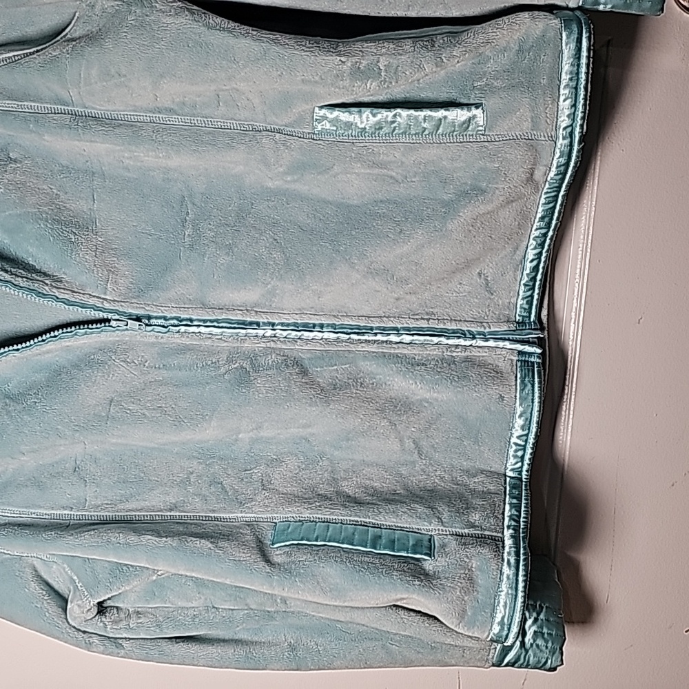 Pendleton XL fuzzy fleece jacket, aquamarine teal - Picture 4 of 16
